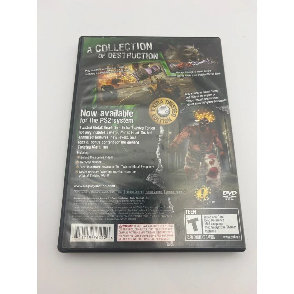 Twisted Metal Head On Playstation 2 Ps2 Extra Twisted Edition Complete CIB